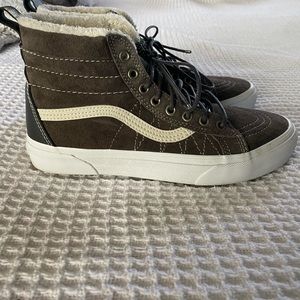 Vans Hightops lined with faux fur